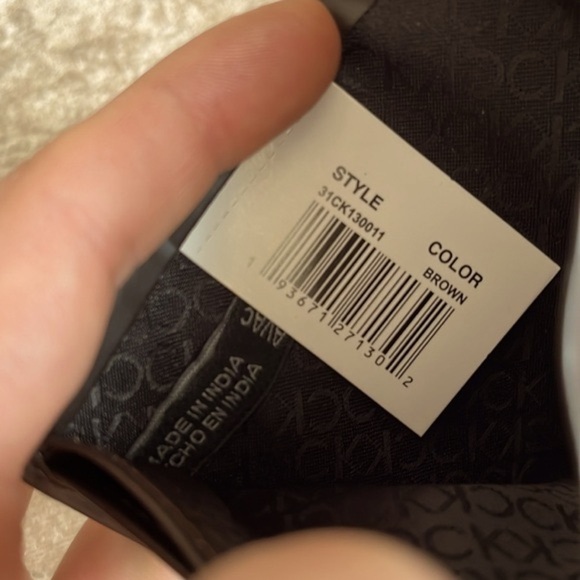 Brand New Calvin Klein Genuine Leather Brown Bifold Men’s Wallet RFID Protection - Picture 12 of 15